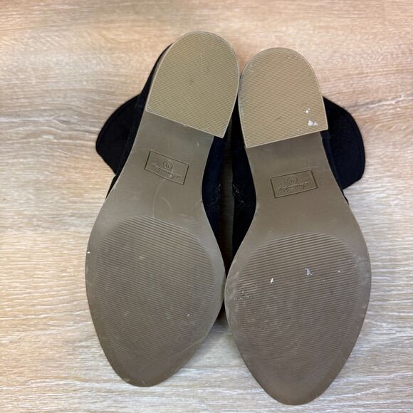 American Rag Women's Adrien Black Almond Toe Heel Booties Boots Chic Size 9 - Picture 8 of 11